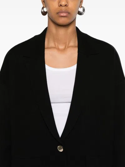 LIU •JO RIBBED-KNIT BLAZER 
