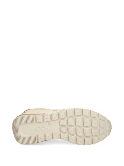 Ea7 Lace Up Trainers In Nude
