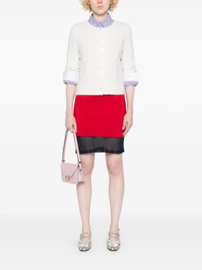 Liu •jo Logo-embroidered Cardigan In Weiss