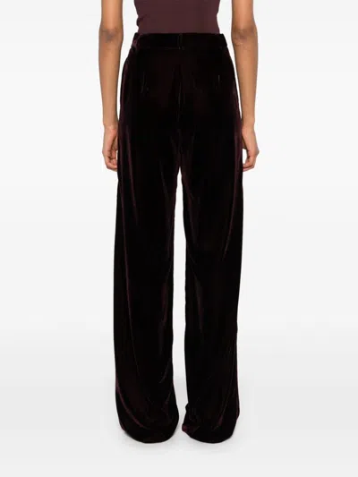 Blanca Vita Velvet Trousers In Rot