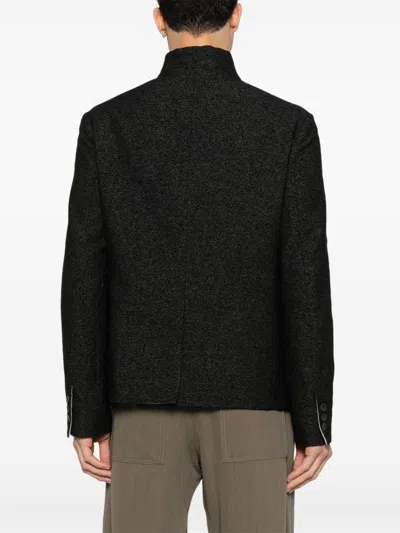 Forme D'expression Shrunken Jacket In Schwarz