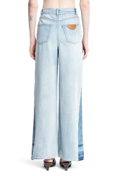 Shop Chloé Woman Blue Jeans