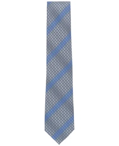 Perry Ellis Men's Bahr Stripe Link Tie In Charcoal