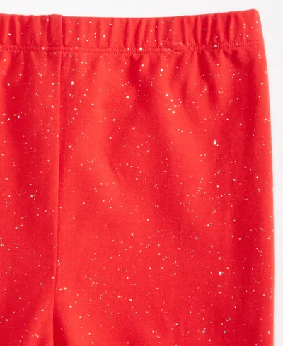 Epic Threads Little & Big Girls Glitter Leggings, Created For Macy's In Cherry Candy