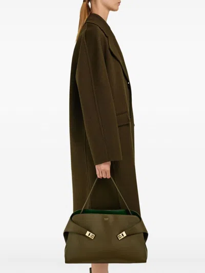 Ferragamo Medium Hug Shoulder Bag In Green