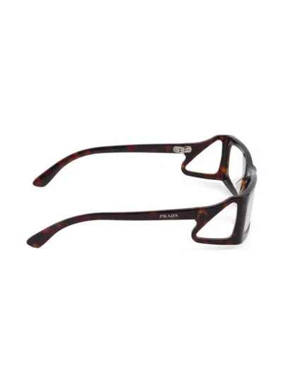 Prada Rectangle-frame Sunglasses In Brown