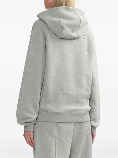 Ader Error Jersey Hoodie In Grey