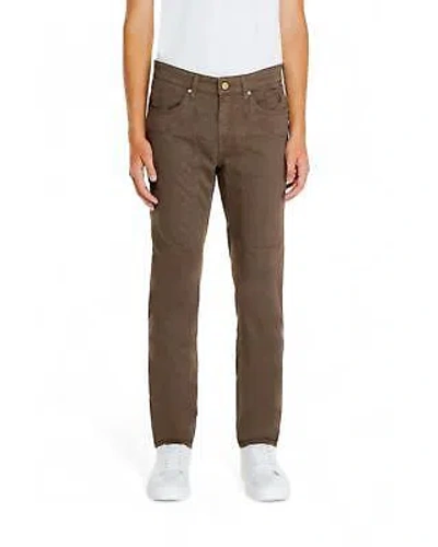 Pre-owned Jeckerson Brown Plain Trousers With Zip And Button Fastening - Pants -size W33 In Braun