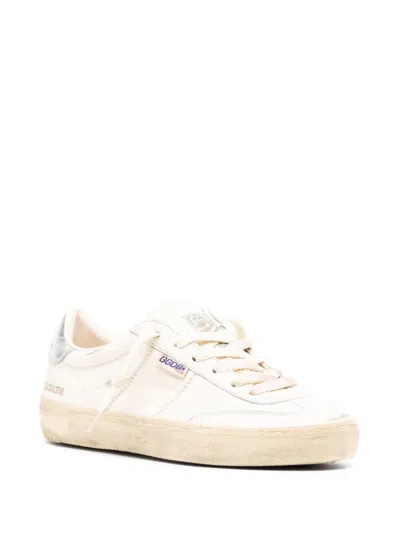 Golden Goose Soul Star Low-top Leather Sneakers With Used Effect In Neutrals