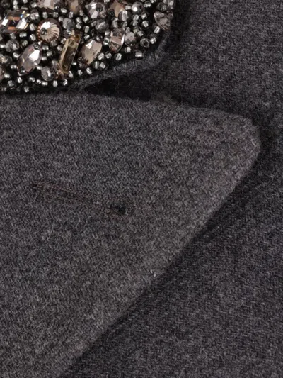Blumarine Coats In Grey