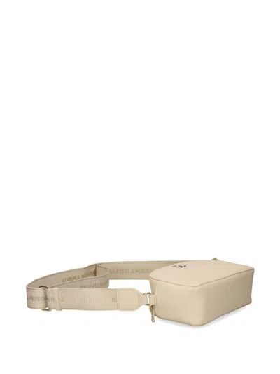 Tommy Hilfiger Ht-logo Plaque Crossbody Bag In Neutrals