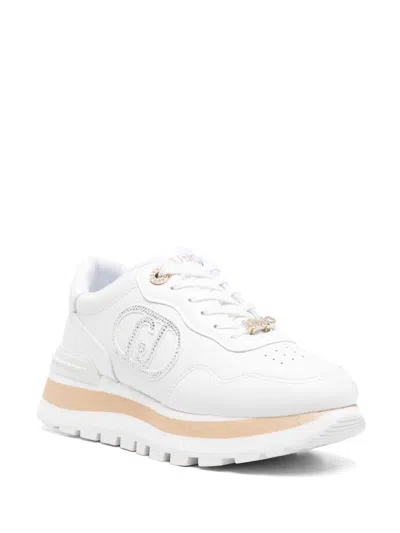 Liu •jo Leather Sneakers In White