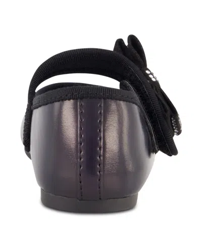 Shop Jessica Simpson Toddler Girls Amy Crystal Bow Ballet Flat In Black