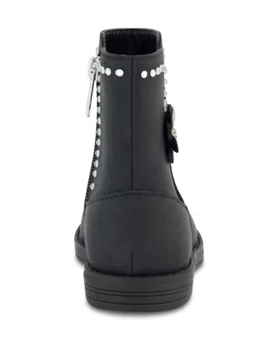 Jessica Simpson Toddler Girls Evie Flower Mid Shaft Boot In Black