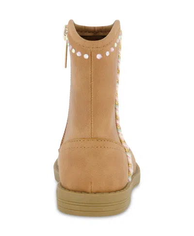Jessica Simpson Toddler Girls Layla Stripe Boot In Cognac