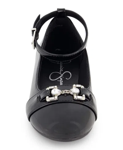 Jessica Simpson Little And Big Girls Amy Bit Ballet Flat In Black