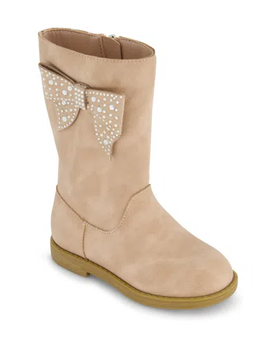 Jessica Simpson Toddler Girls Evie Ribbon Riding Boot In Taupe