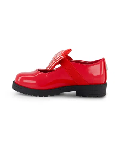 Jessica Simpson Toddler Girls Aubrey Bow Slip On Shoe In Red