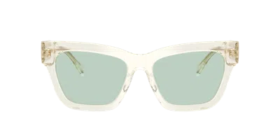 Tory Burch Woman Sunglass Ty7208u In Photo Green To Dk Green