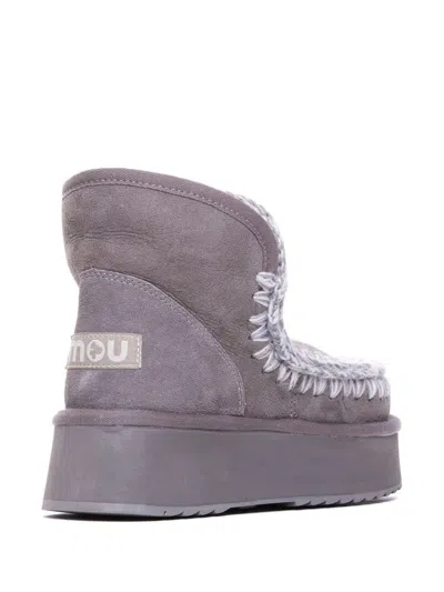 Mou Logo Eskimo Ankle Boots In Grau