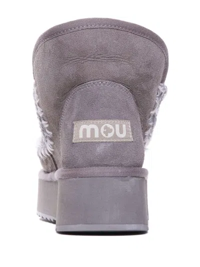 Mou Logo Eskimo Ankle Boots In Grau