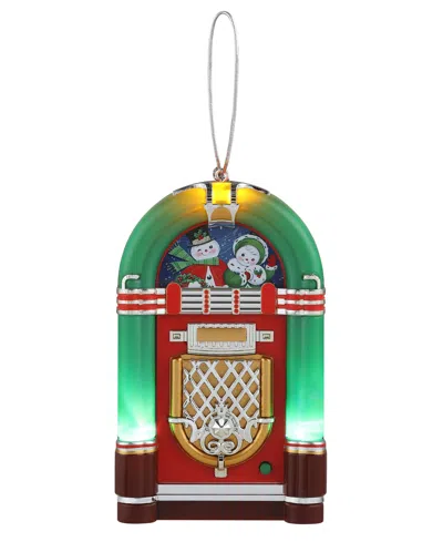 Mr. Christmas Mini Juke Box Green In Multi