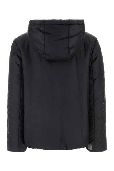 Max Mara The Cube Woman Black Polyester Finn Reversible Padded Jacket In Black