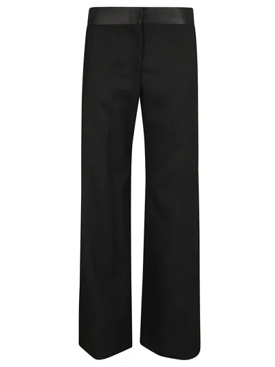 Shop Victoria Beckham Side Panel Trouser In Black