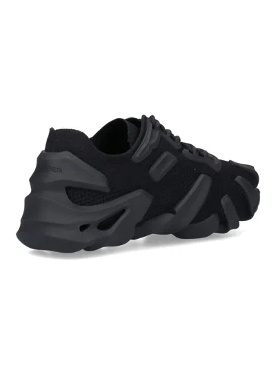 Shop Bottega Veneta Flex Knit Sneakers In Black