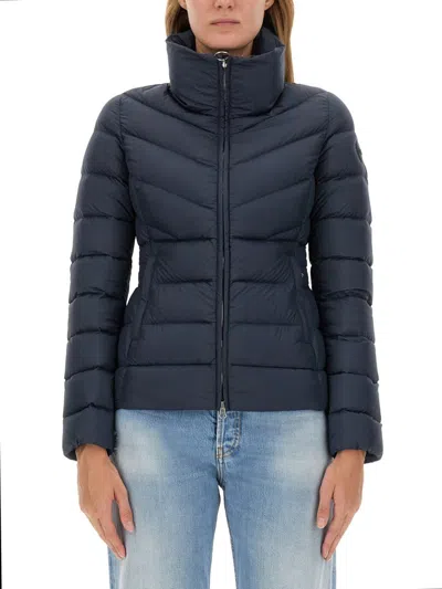 Colmar Down Jacket With Logo In Blu