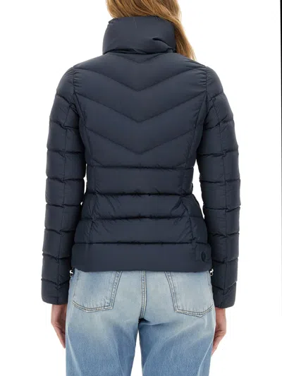 Colmar Down Jacket With Logo In Blu