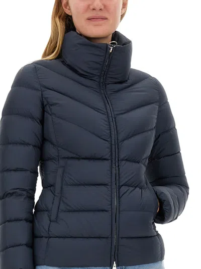 Colmar Down Jacket With Logo In Blu