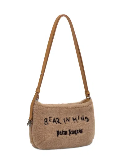 Palm Angels Bear In Mind Bag In Brown/black