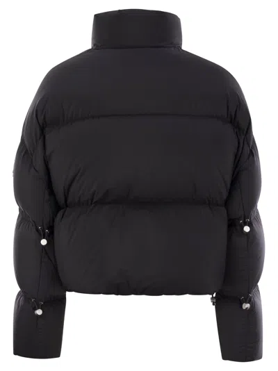Moose Knuckles Agate Drawstring Puffer Jacket In Black