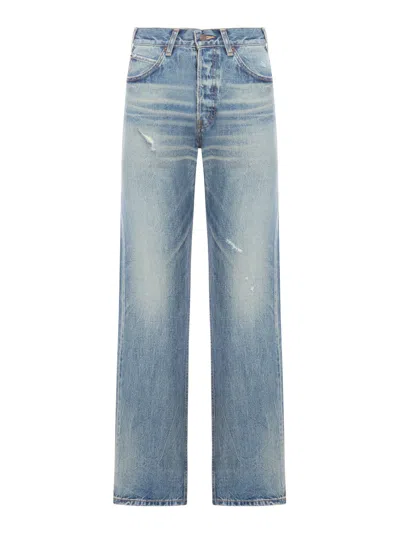 Shop Celine Straight Leg Jeans In Summer Dazed