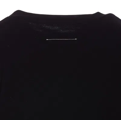 Shop Mm6 Maison Margiela Logo T-shirt In Nero