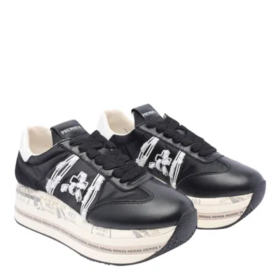 Shop Premiata Beth Sneakers In Black