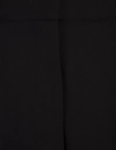 Shop P.a.r.o.s.h Black Gabardine Liliuxy Trousers In Nero