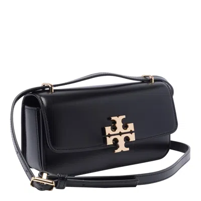 Shop Tory Burch Small Eleanor E/w Convertible Shoulder Bag In Black