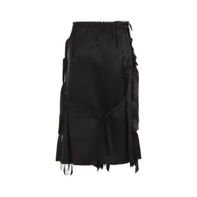 Prada Rock Mit Schleifenverzierung In Black