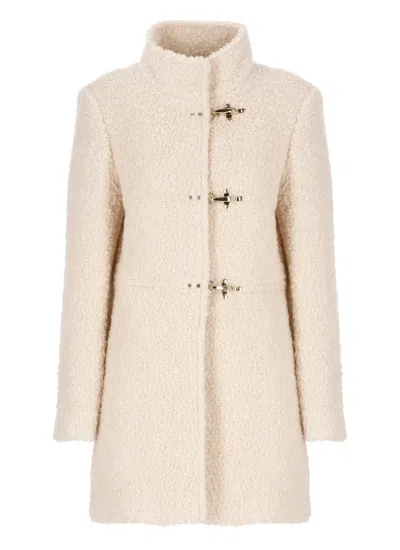 Shop Fay Virginia Coat In Yogurt