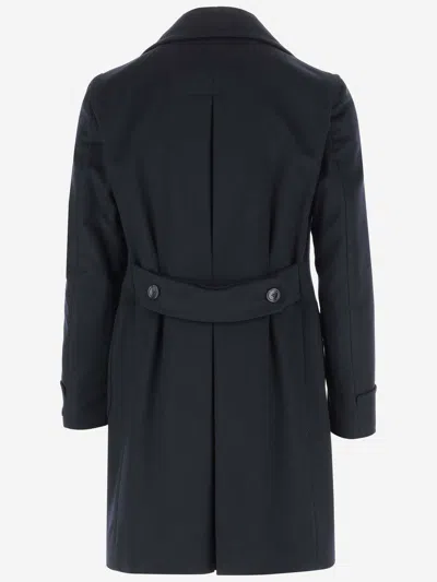 Shop Tagliatore Double-breasted Wool Coat In Blu