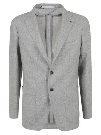 Shop Tagliatore Two-button Blazer In Grigio Chiaro