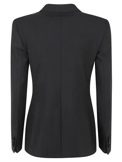 Tagliatore Tailored Black Blazer With Double-breasted Design And Structured Lapel