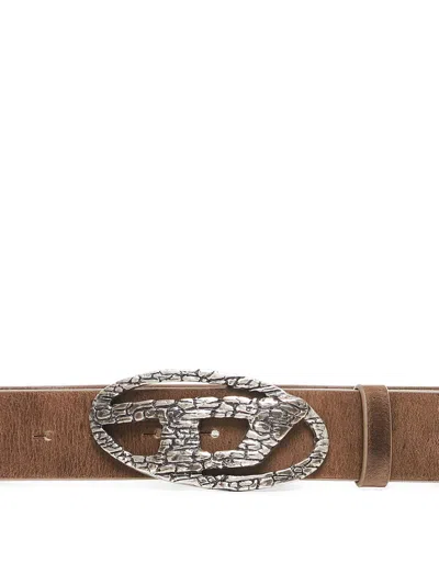 Shop Diesel B-1dr Logo Buckle Belt