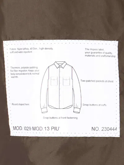 Aspesi Jacket With Chest Pockets And Long Sleeves In Brown