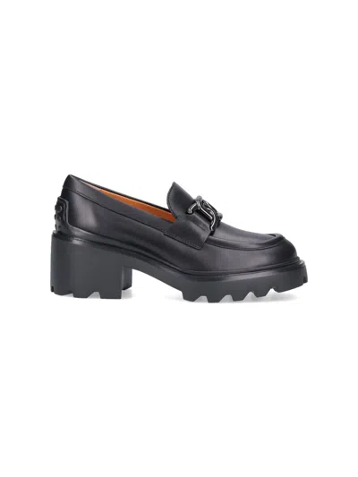 Shop Tod's Loafers With Buckle