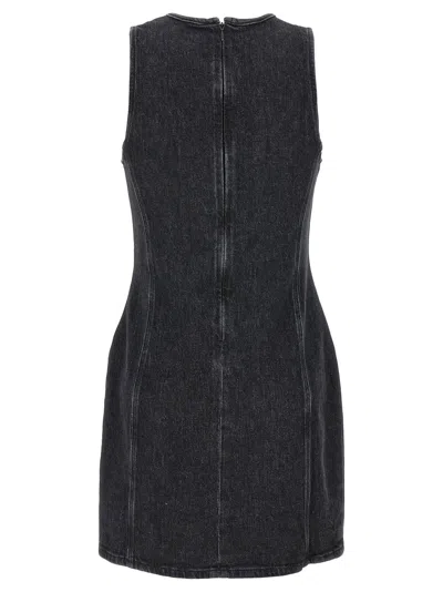 Diesel De-ferriz Logo Mini Dress In Black