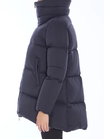 Herno Women Nylon Down Jacket In Black