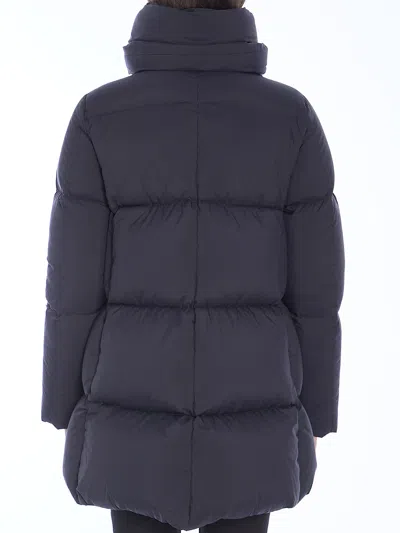 Herno Women Nylon Down Jacket In Black